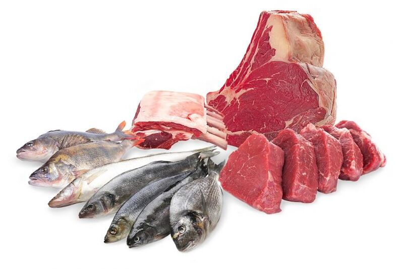 meat and fish for the shop diet