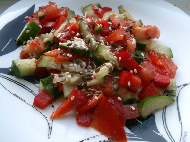 flax seed salad to lose weight