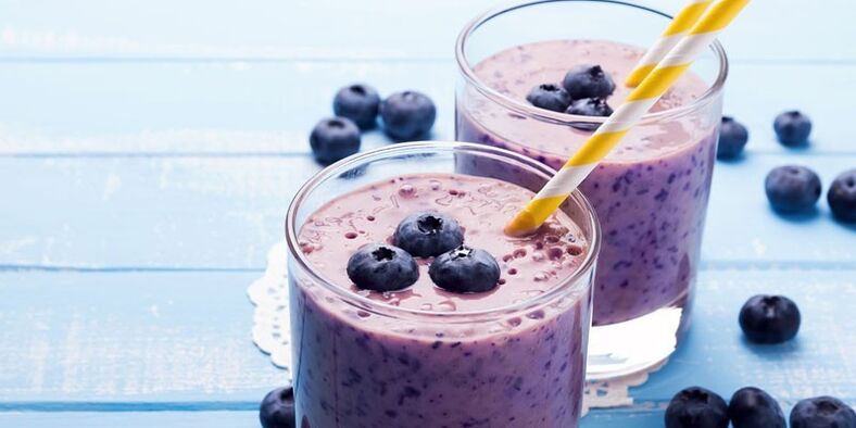 blueberry shake to lose weight