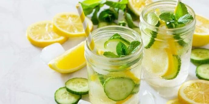 Lemon juice with cucumber to lose weight